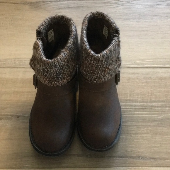 Rocket Dog Boot Size 6 Brown With Side Zipper and Knitted Cuff - Picture 2 of 9